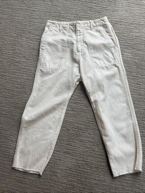 Nili Lotan Cream cargo Pants sz 2 NWOT
